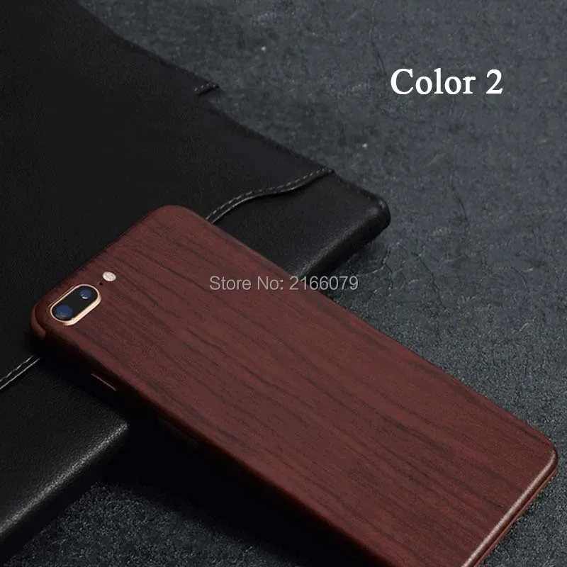 Для Apple iPhone 8 4 7 &quot / Plus + 5 5&quot задняя крышка 3D защита от имитации древесины наклейка