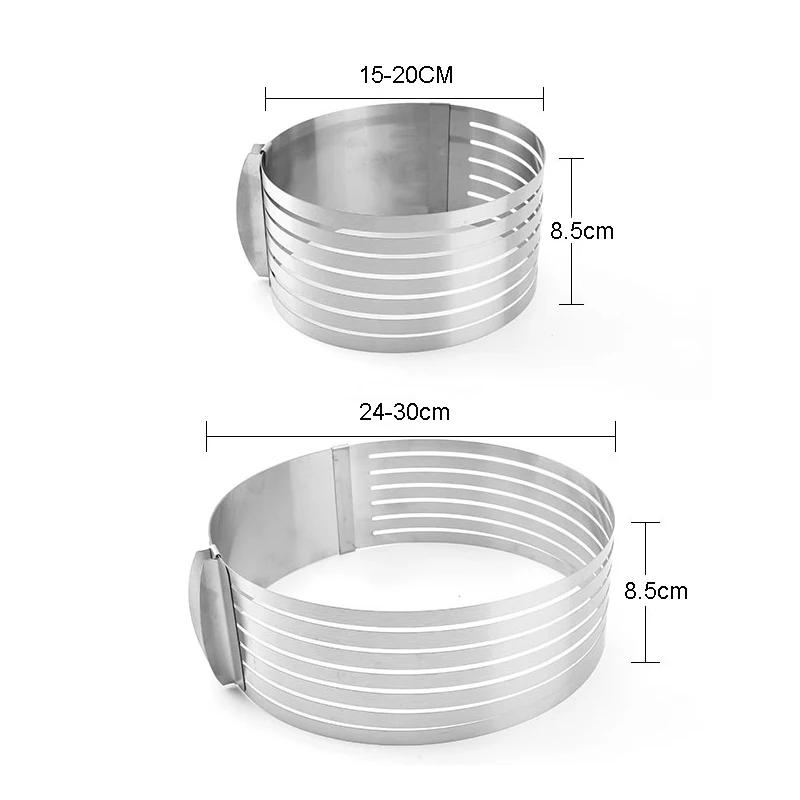 Форма для мусса круглая форма выпечки регулируемая торта хлеба слайсер | Дом и