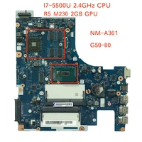 free shipping i7 5500u r5 m230 2gb 5b20h14391 mainboard for lenovo g50 80 aclu3aclu4 nm a361 laptop motherboard