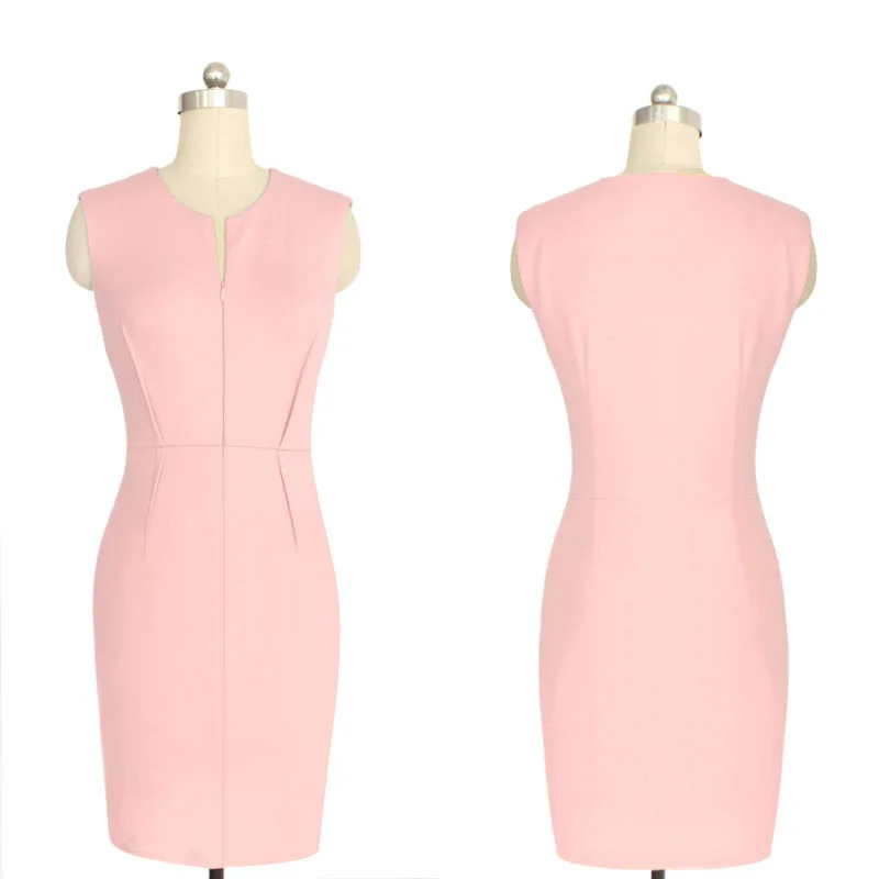 Женское платье-карандаш MisShow летнее платье темно-синего цвета офисные женские