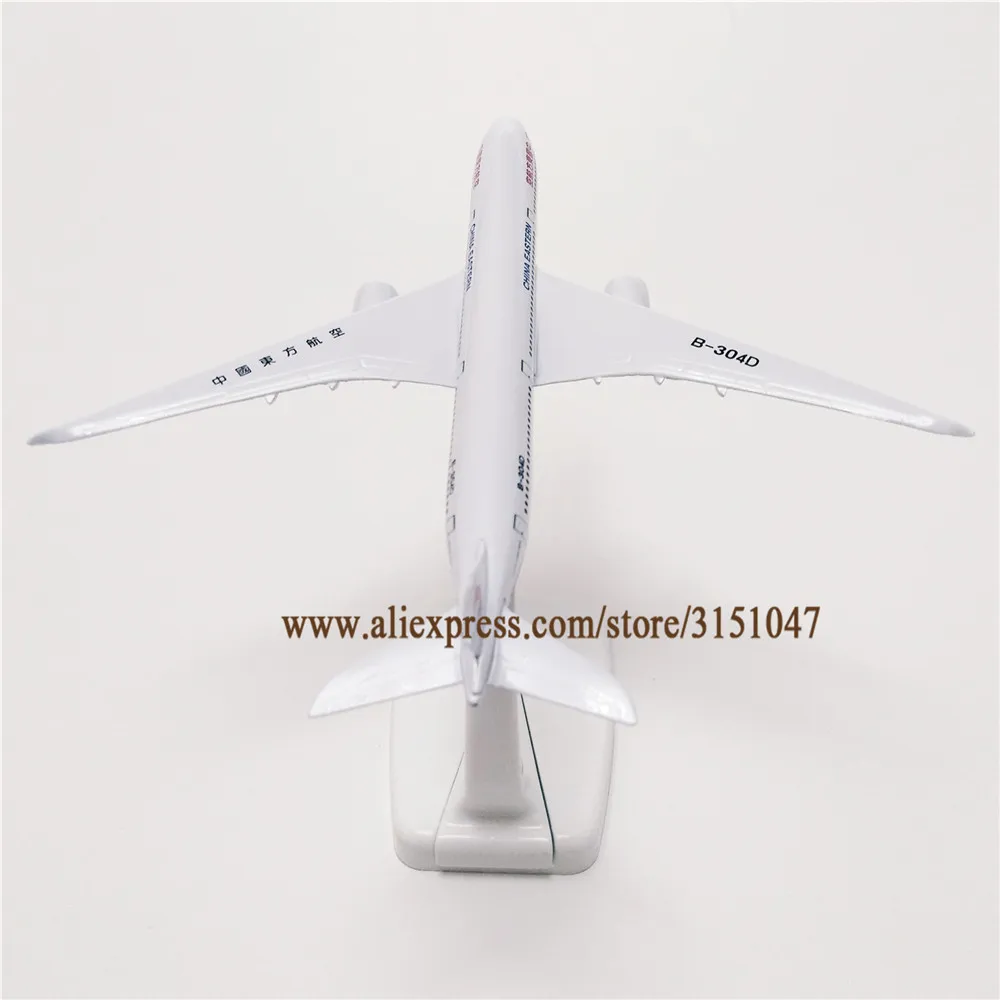 Новинка 16 см металлическая модель самолета Air China Eastern Airbus 350 A350 W подставка