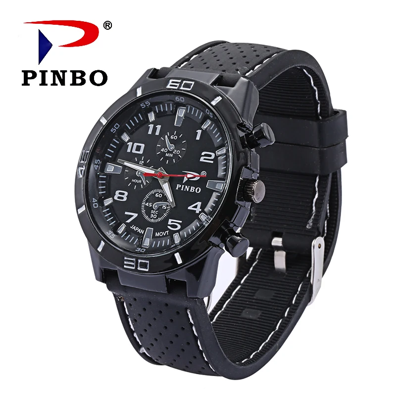 Pinbo Для мужчин S часы Топ Роскошные брендовые модные спортивные Relogio masculino