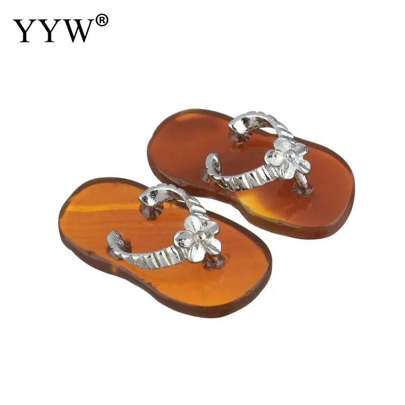red agate YYW, 1 пара, Женские Подвески для влюбленных, ювелирные изделия, новая мода, тапочки, очаровательные Висячие, натуральный прозрачный кварц, опал, роза, камень, подвески - Окраска металла: red agate