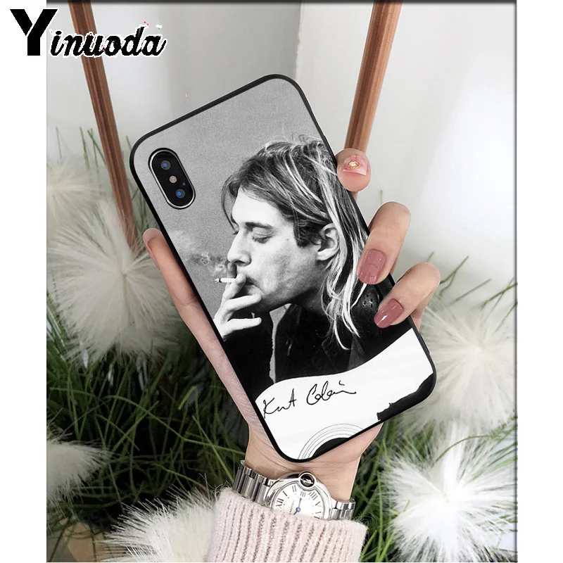 A16 Yinuoda Nirvana Kurt Cobain высококачественный чехол для телефона для iPhone 8 7 6 6S Plus 5 5S SE XR X XS MAX Coque Shell - Цвет: A16
