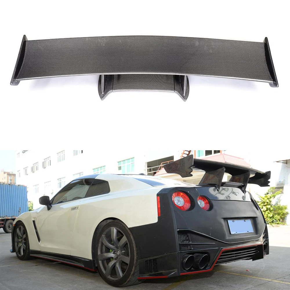 Для Nissan R35 GTR задний спойлер из углеродного волокна (включенные огни) GT заднее