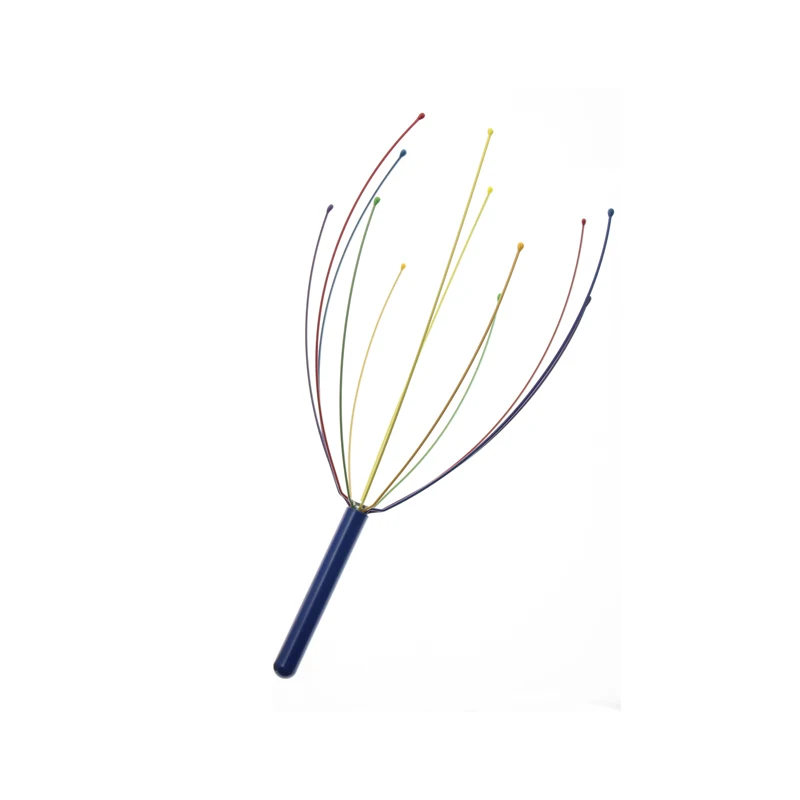 24 см 1 шт. ручная металлическая проволочная Ручка Массажер Для Головы скребок для