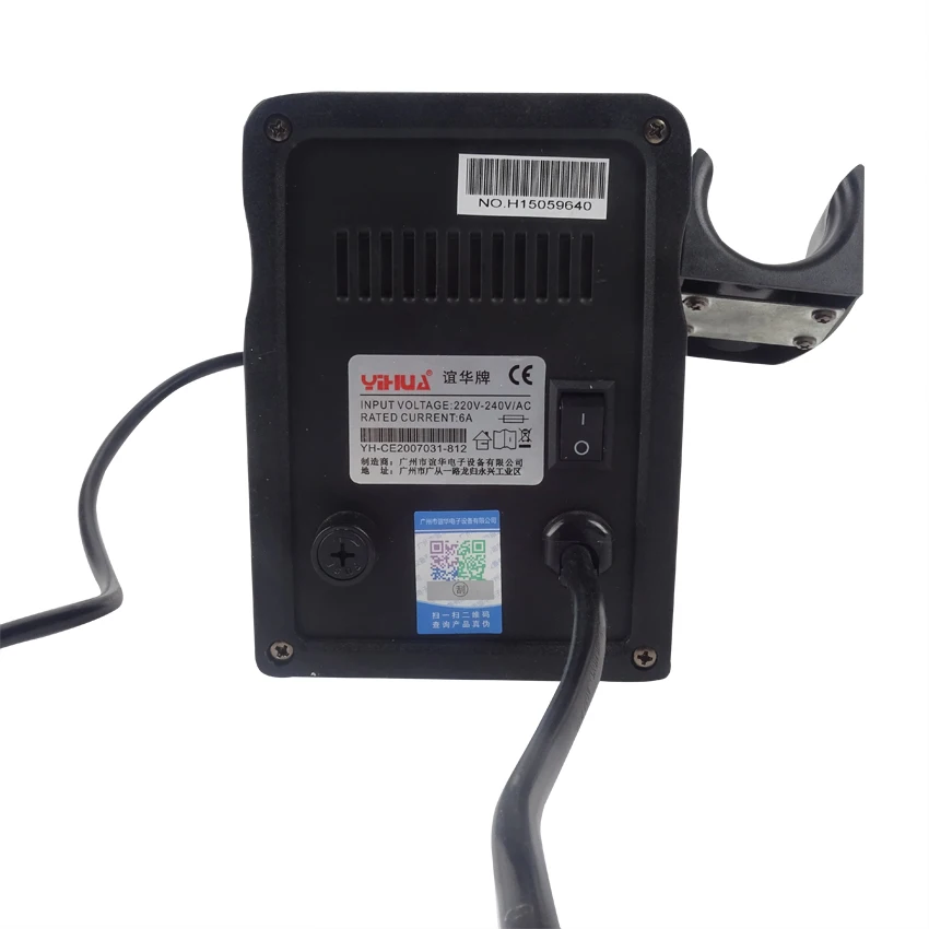 Паяльная станция 2 в 1 пистолет горячего воздуха + паяльник SMD паяльная 898BD +|station