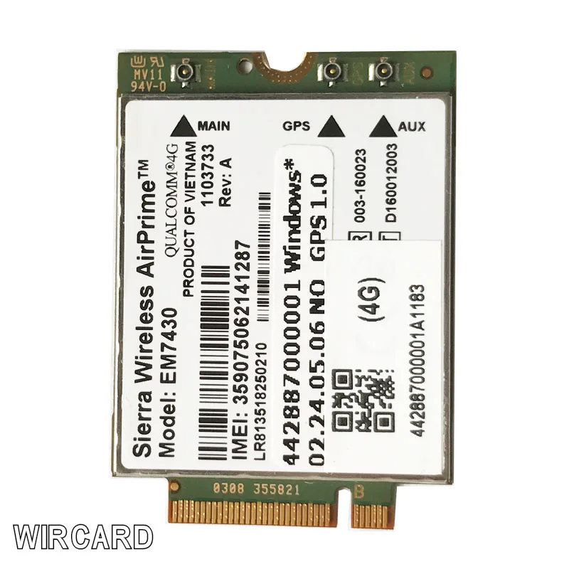 EM7430 GOBI6000 Cat6 300M 4G сим-карту, модем LTE для DELL 7280 7285 7290 7389 7390 7480 7490 E7470