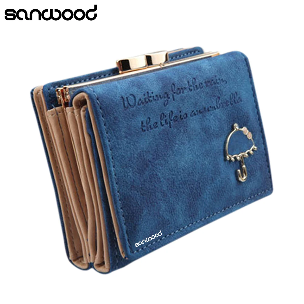 Женский клатч из искусственной кожи кошелек тройного сложения с держателем для