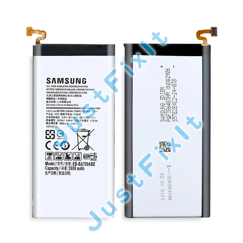 EB-BA700ABE Original Replacement Battery For Galaxy A7 2015 A700 A700S A700L A700FD Genuine Phone 2600mAh | Мобильные телефоны и