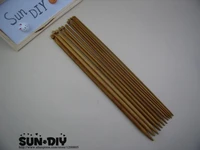 free shipping 35cm bamboo afghan crochet hook single point 12pcs size 3 0 10 0mm for diy knitting hand crafts