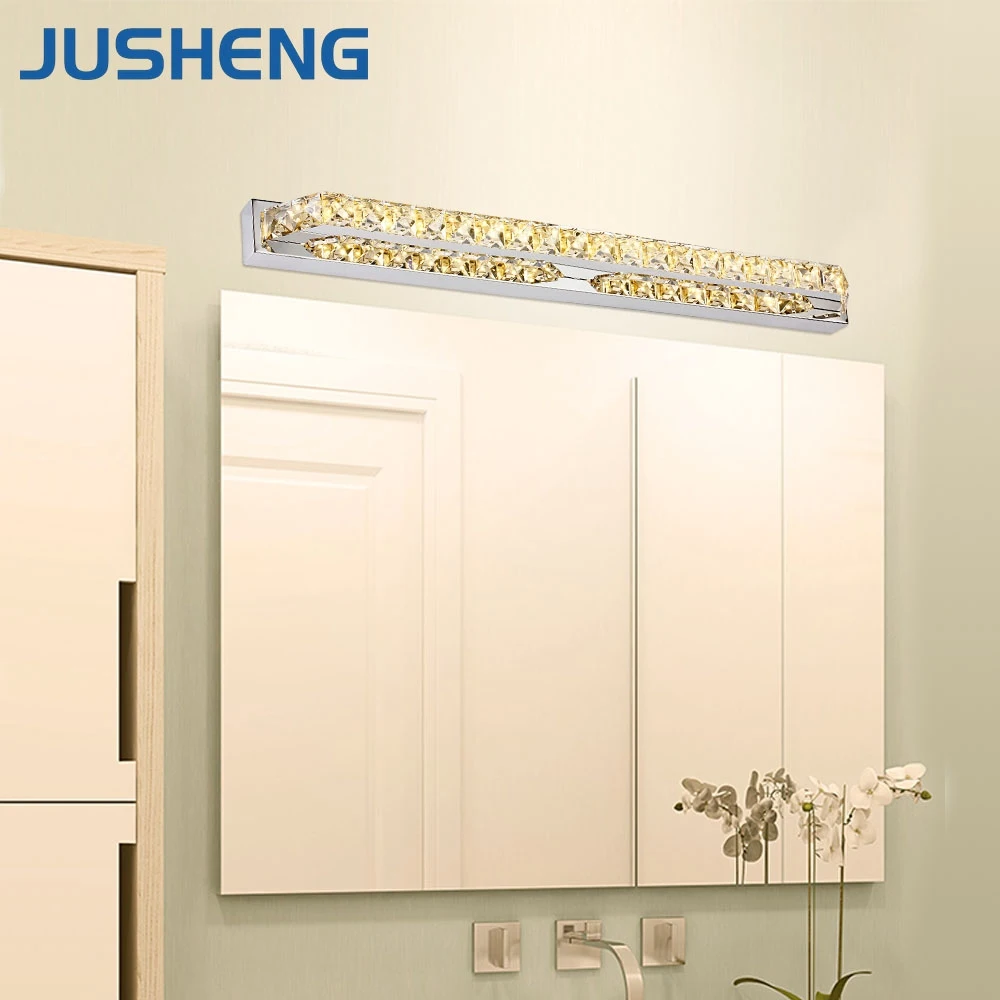 JUSHENG современные линейные Ванная комната светодиодный туалетное зеркало со