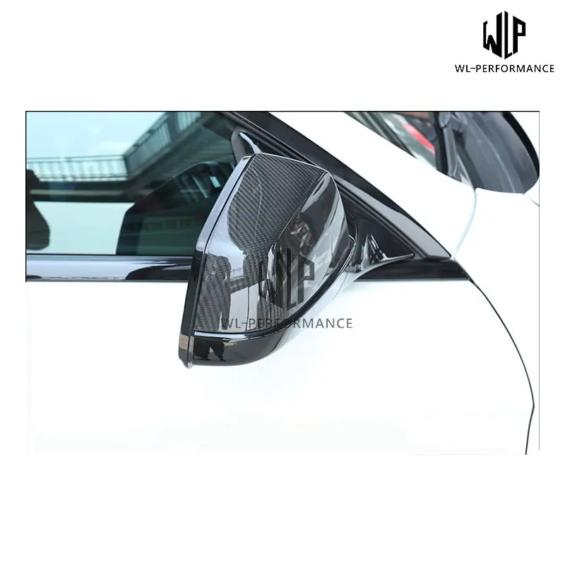 E60 2 шт. Автомобильная накладка на зеркало заднего вида из углеродного волокна