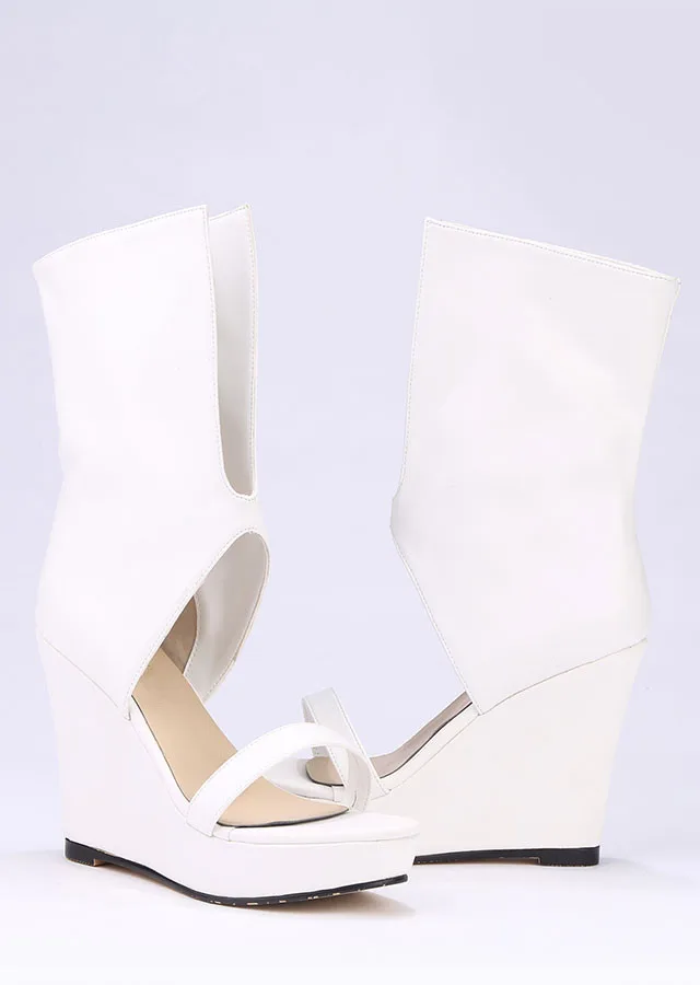 

Mabaiwan 2017 Fashion Punk Style Women Gladiator Sandals Black V Front Summer Boots Platform Pumps High Heels Shoes Woman Wedges