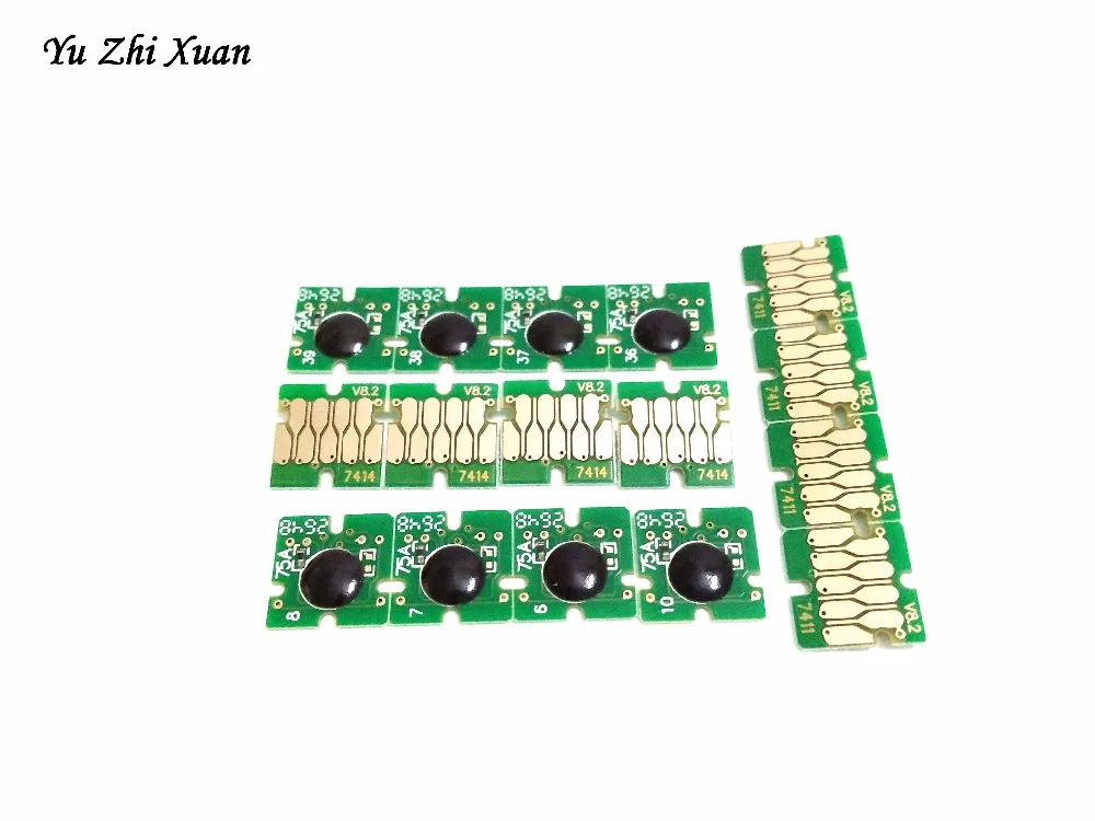 Yu Zhi Xuan! 1000 мл T7411 T7412 T7413 T7414 Одноразовый чип для принтера Epson F6270 F7270 F9270 F7080