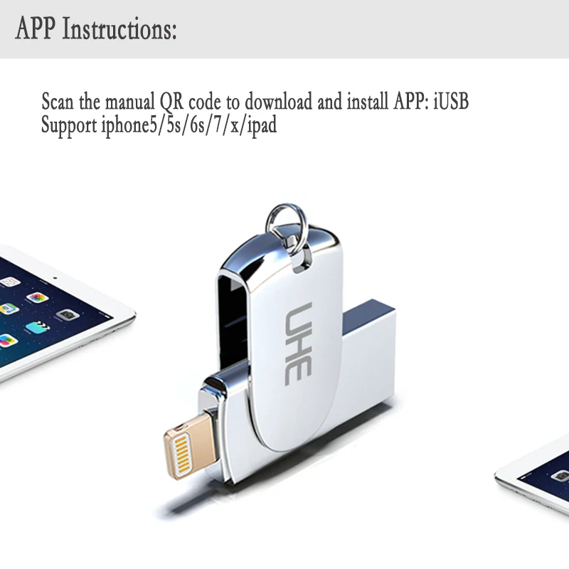 Usb флеш накопитель для iphone x/8/7/6s/6/5/5S/ipad/ПК 8 ГБ 16 32 64 привод|USB флэш-накопители| |