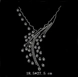 

2pc/lot sweater hotfix rhinestones heat transfer design hot fix designs iron on transfer applique patches