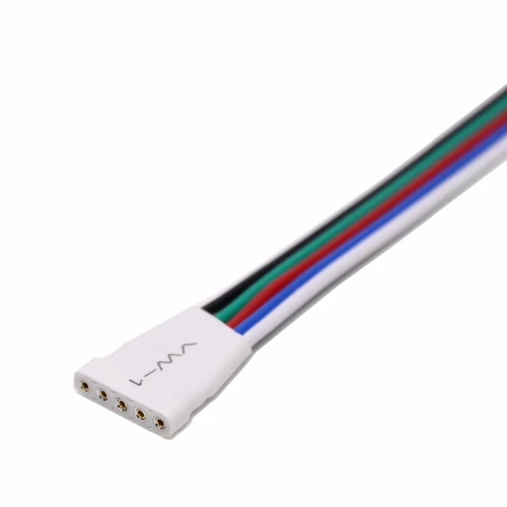 5 контактов RGBW светодиодные ленты Разъем для SMD 5050 RGBWW шт./партия|Соединители| |