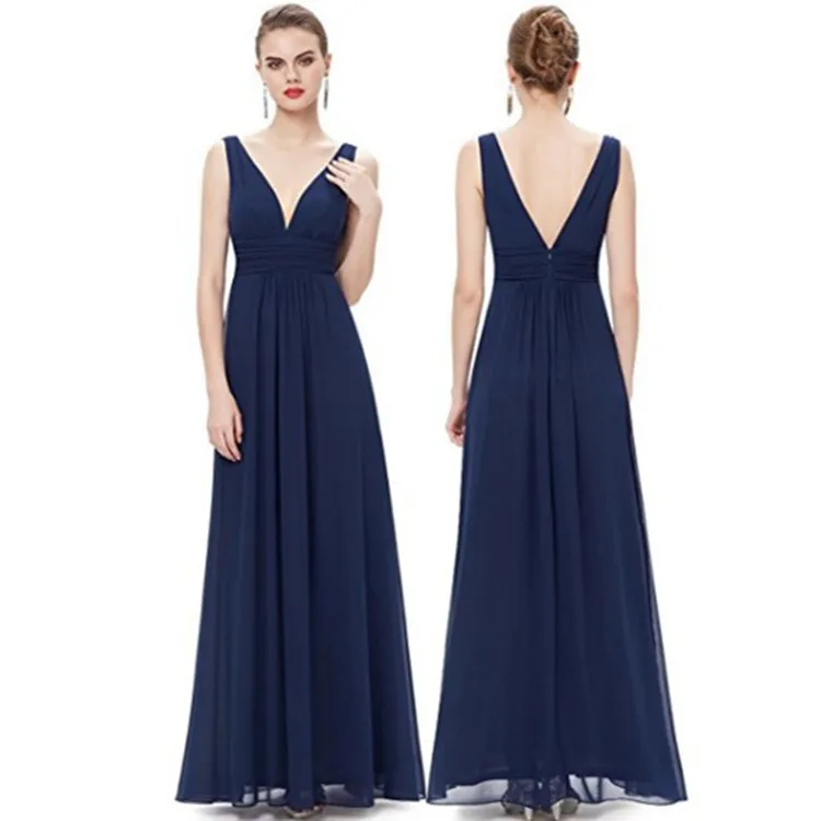 

2018 new summer dress tight fitting sleeveless bodycon dress deep V Floor-Length dress long fish tail sexy Halter ladies dress