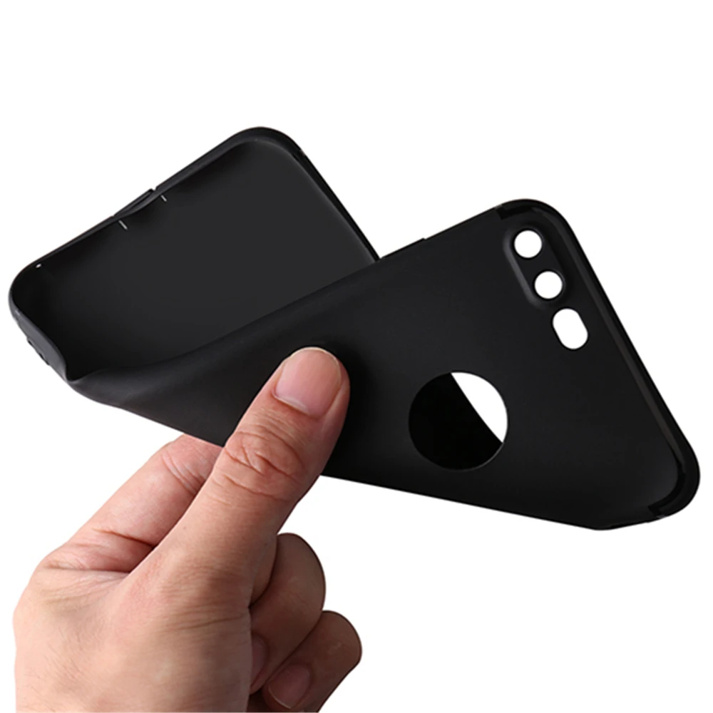 Shockproof Pink Black Matte Rubber Phone Case For iPhone X 6 6s 8 Plus 5s SE Candy Color Silicone Cover 7 |
