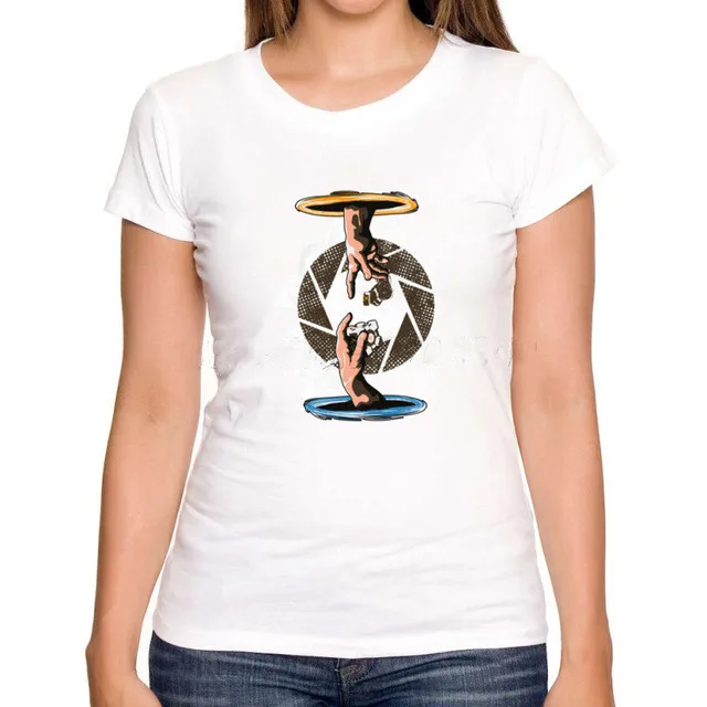 Самый дешевый Азиатский Размер женская футболка с порталом sistine design коротким