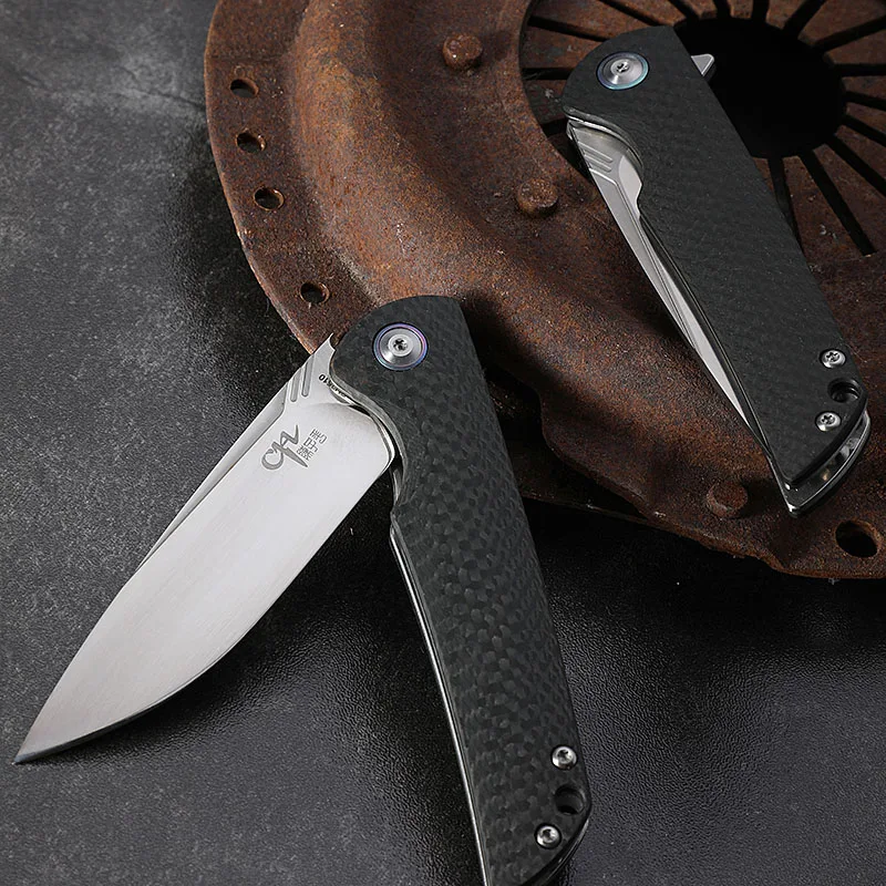 CH genuine original VG10 folding knife carbon fiber handle ball bearing pocket camping self-defense rescue walking hunting tool