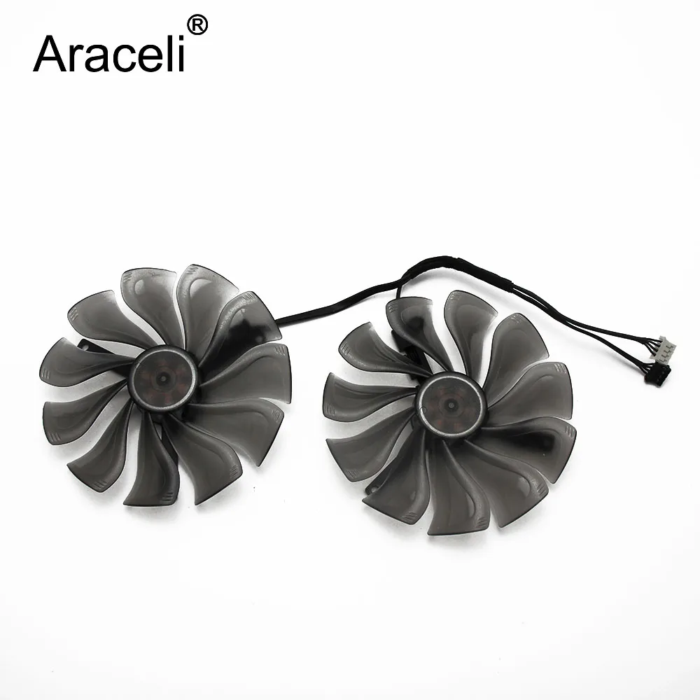 2PCS 95 мм GAA8S2U 4-контактный кулер вентилятор Замена для Palit GeForce RTX 2070 2080 RTX 2070 GameRock RTX 2080 JetStream вентилятор для видеокарты - Цвет лезвия: 2PCS