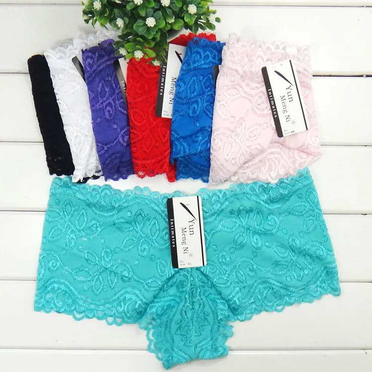 Женское сексуальное кружевное нижнее белье больших размеров L XL XXL трусики шорты