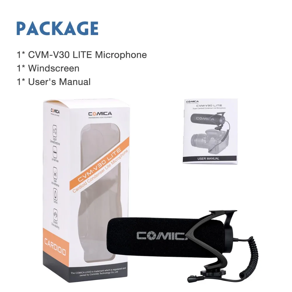 Comica CVM-V30 LITE направленный микрофон для DSLR камер и смартфонов | Электроника