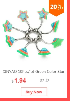XINYAO 16 шт./лот хирургический стальной Нос Кольца Пирсинг для женщин серьги в стиле панк серьги-гвоздики Nariz Percing Nez пирсинг