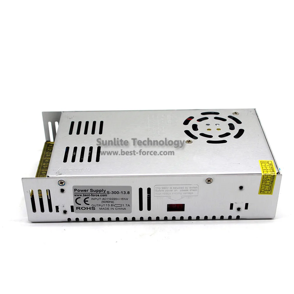 Светодиодный источник питания DC13.8V 21.7A 300W адаптер драйвера 110V 220V AC к DC 13 8 V