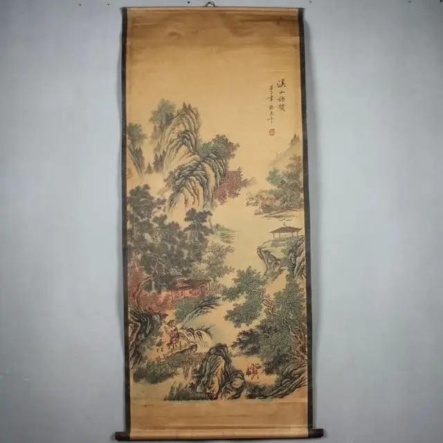 

Antique collection the Zhang Daqian Xi Mountain Visit Magi diagram