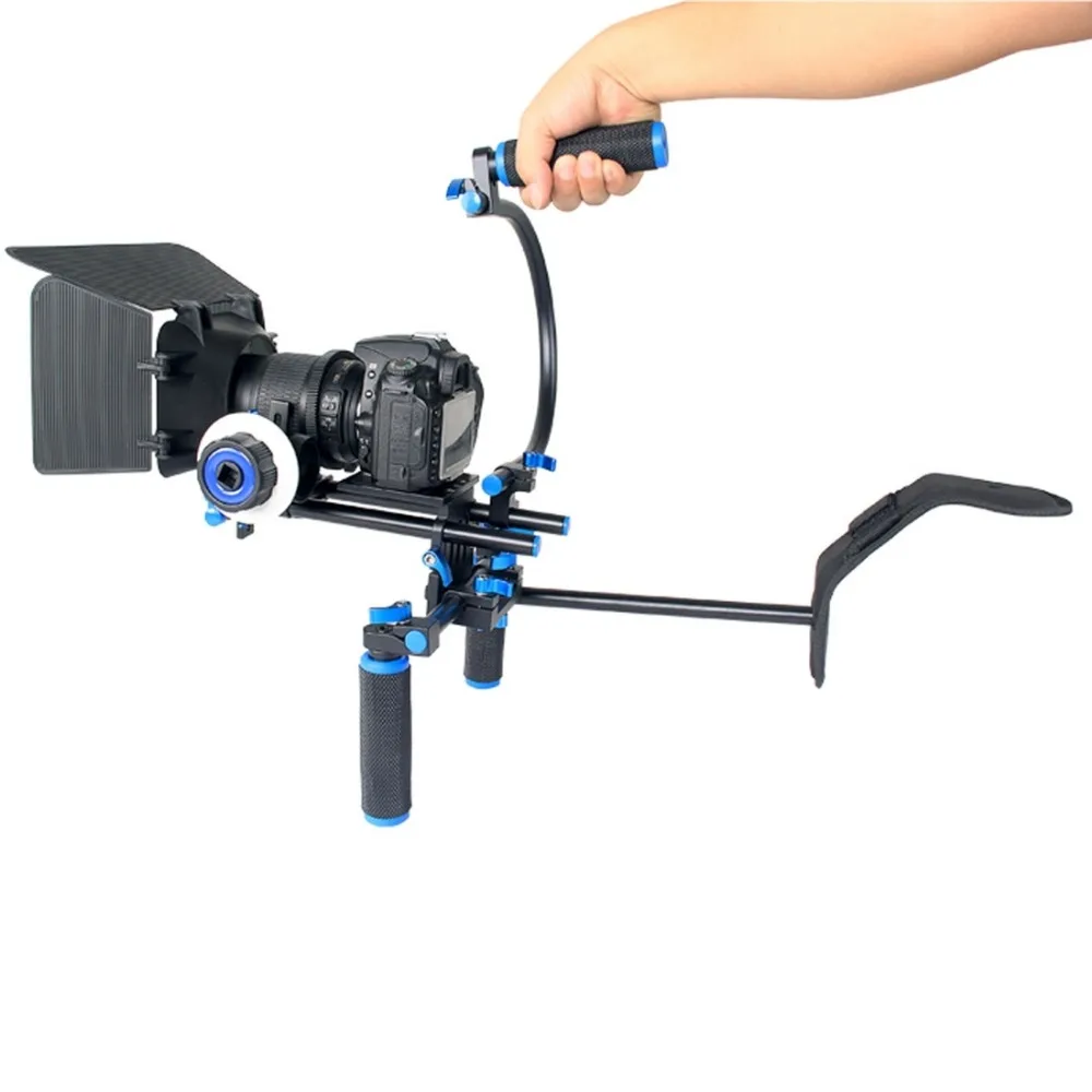 PULUZ YLG1102A-B DSLR Rig Dual Handles Camera Shoulder Mount Kit with Matte Box &amp C for / Video | Электроника