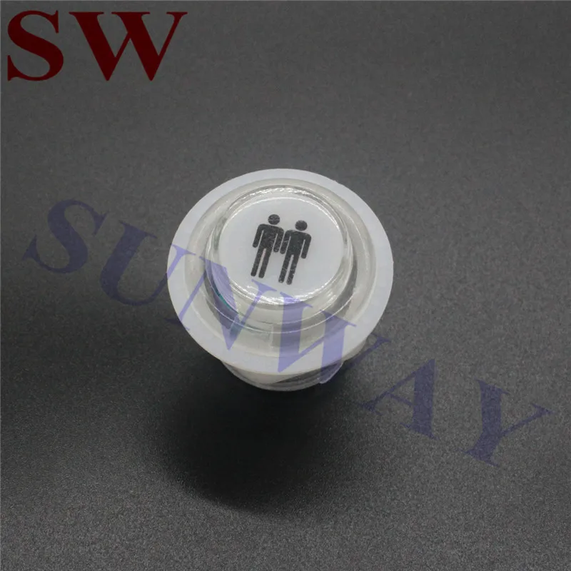 24mm 2P start button 5 шт./лот 24 мм/28 мм светодиодный фонарь Кнопка старта 1 плеер+ 2 игрока+ монета Аркада светодиодный кнопки для MAME DIY аркадные наборы - Цвет: 24mm 2P start button