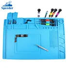 Магнитный термостойкий Коврик для пайки, силиконовый тепловой пистолет BGA изоляция паяльной станции, ремонтные инструменты, платформа для обслуживания