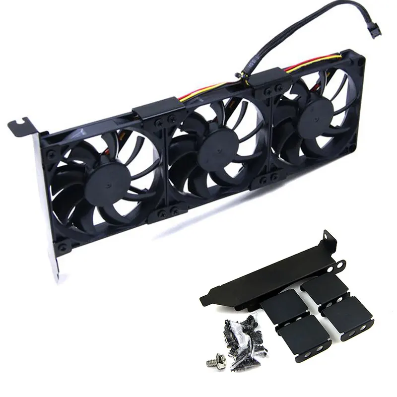 Основная коробка DIY Raphics карта 8-9 см Поддержка трех вентиляторов поддержка