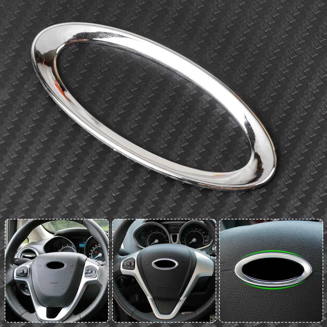DWCX накладка на рулевое колесо для Ford Focus mk2 3 2008 Fiesta Mondeo Ecosport Kuga ession|Лепнина