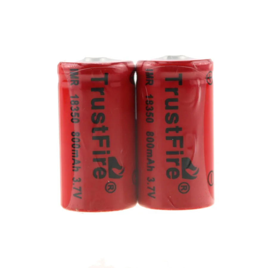 

20pcs/lot TrustFire IMR 18350 3.7V 800mAh Li-ion Battery Rechargeable Lithium Batteries Cell For E-cigarettes Flashlights