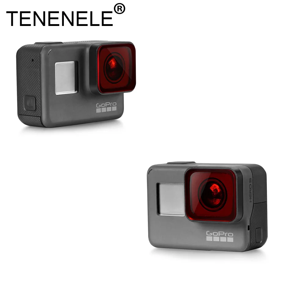 Фильтр для спортивной экшн камеры TENENELE Go Pro Красный/Magenta/желтый фильтр GoPro Hero 7 Black ND