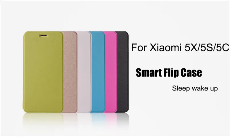 Aokin Смарт флип чехол для Xiaomi Mi A1 5X 5C 5S Plus кожаный Тонкий Магнитный чехол для сна Пробуждение Coque для Xiaomi Mi 5