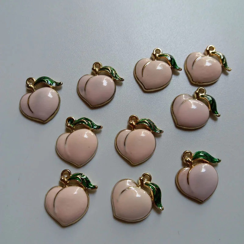 10 шт./компл. разноцветные фруктовые аксессуары из сплава для рукоделия