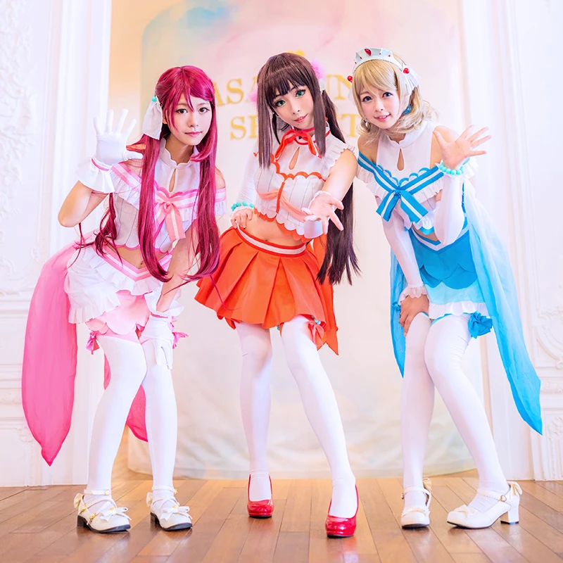 2018 Новая Летняя мода Love Live! Солнечный свет! Косплей костюм Aqours Koibininaritai для всех