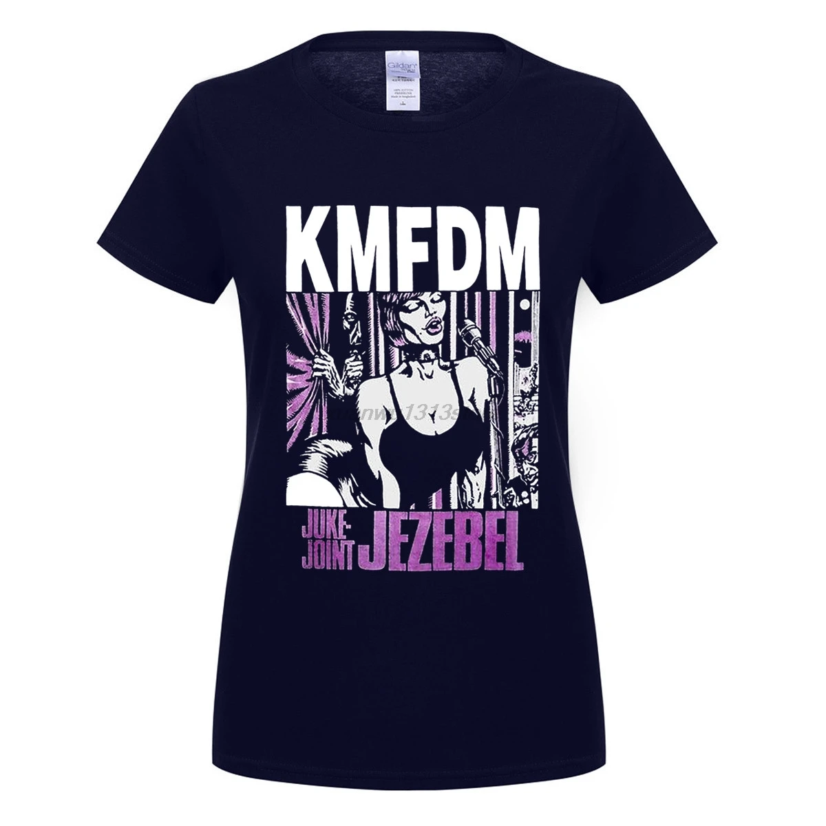 GILDAN KMFDM JUKE JOINT JEZEBEL KRAUT INDUSTRIAL PIGFACE MDMFK Новая черная футболка новая брендовая одежда