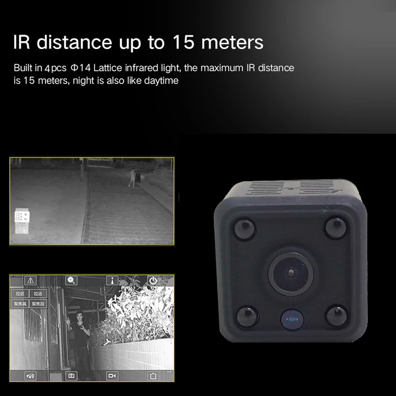 JIENUO 1080P Мини WiFi камера, ip-камера, батарея, IpCam, Cctv, беспроводная, безопасность, HD, наблюдение, микро камера, ночное видение, домашний монитор