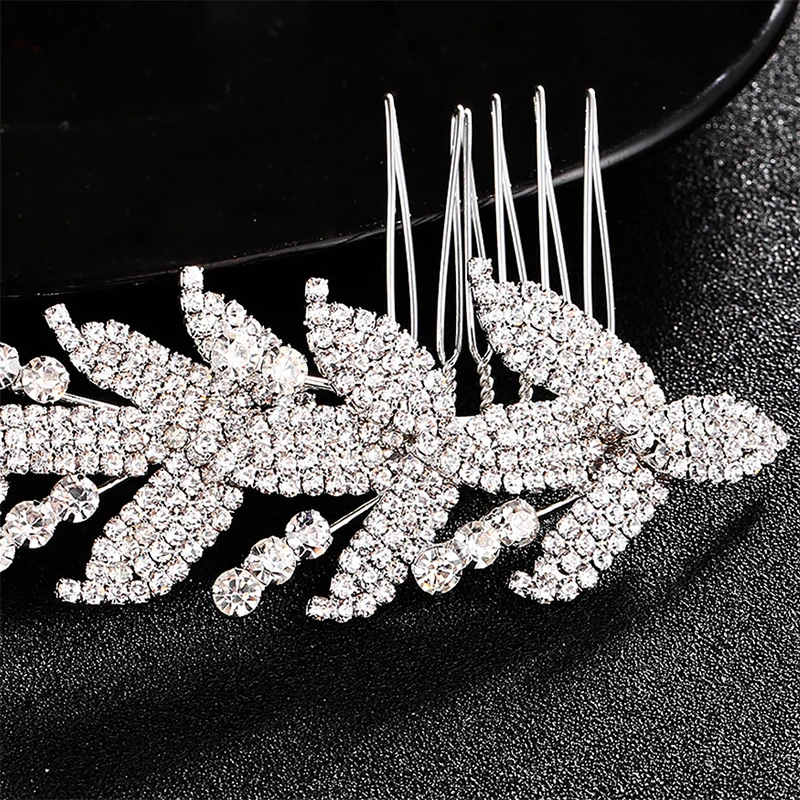 

Miallo 20 pcs/lot Wholesale Bridal Rhinestone Leaf Hair Pin Clip Comb Wedding Hair Jewelry Accessories Headpieces