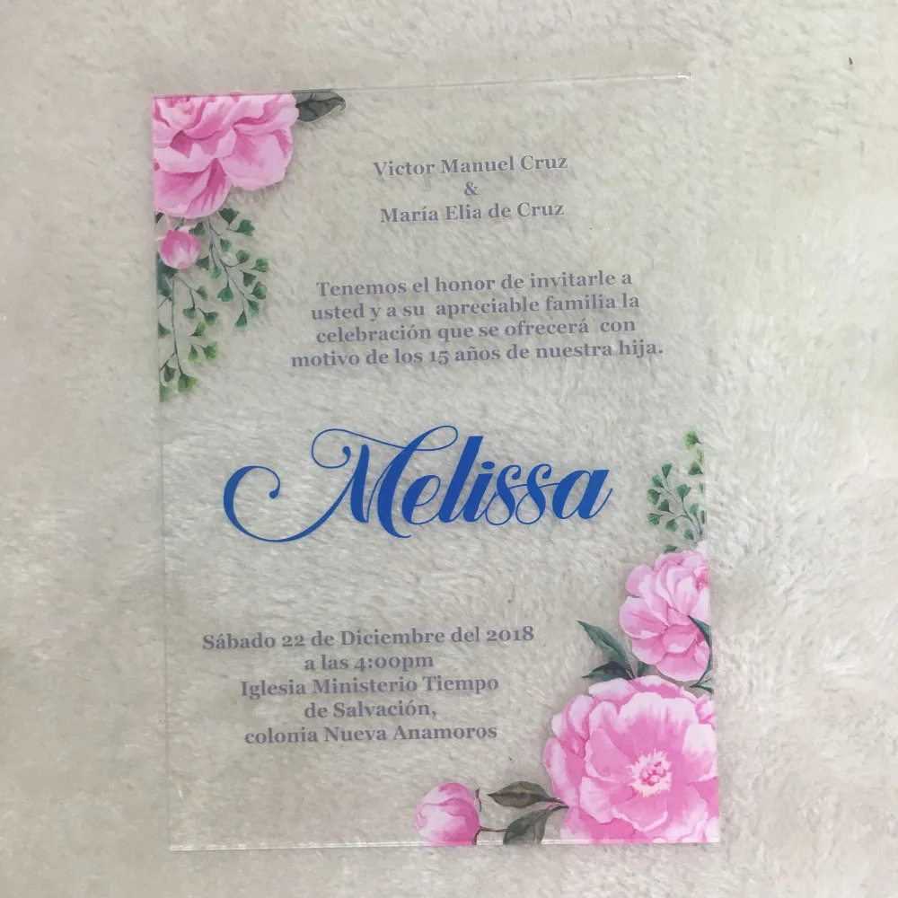 Красивая Роскошная Свадебная пригласительная открытка с цветным принтом