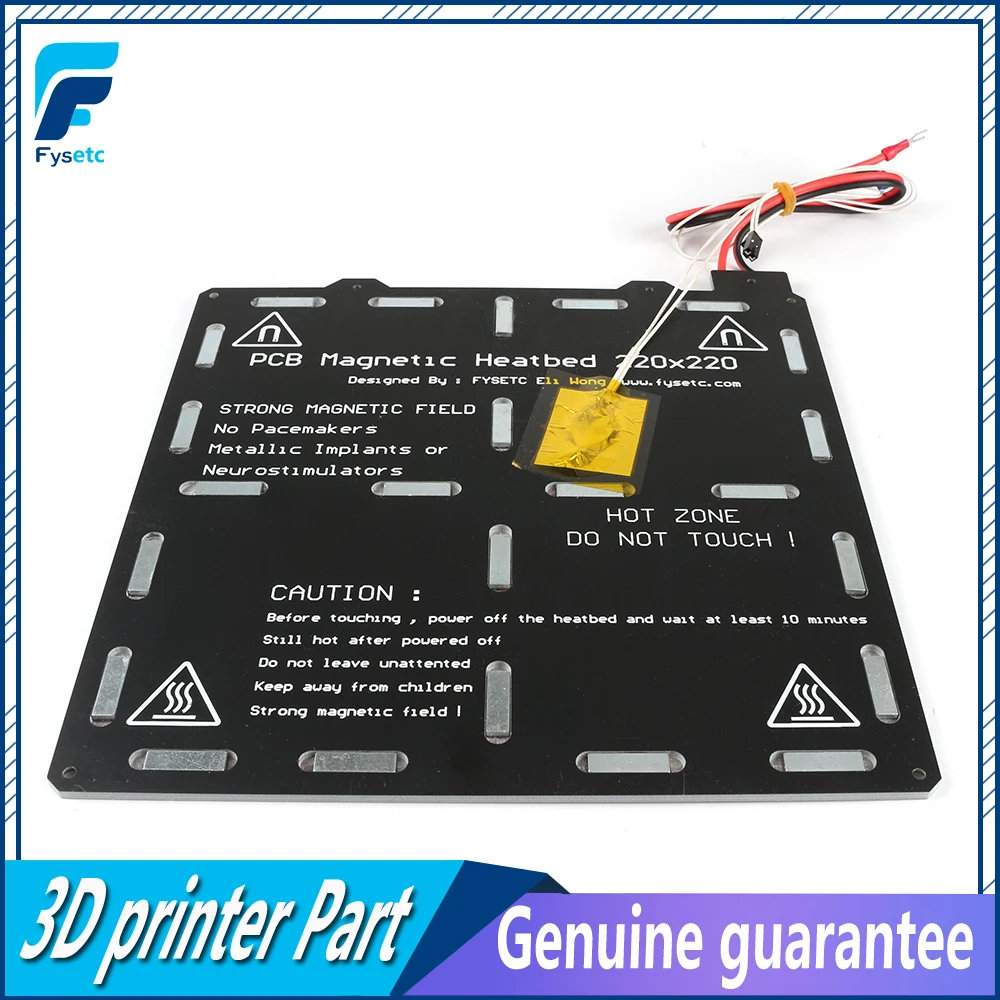 220*220mm 3D Printer MK3 Magnetic Heatbed 220X220mm 24V 3mm Thick Wiring Thermistor Kit With Magnet For Ender 5 Parts | Компьютеры и