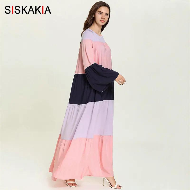 Siskakia короткое Модное Длинное Повседневное платье свободного размера плюс летнее