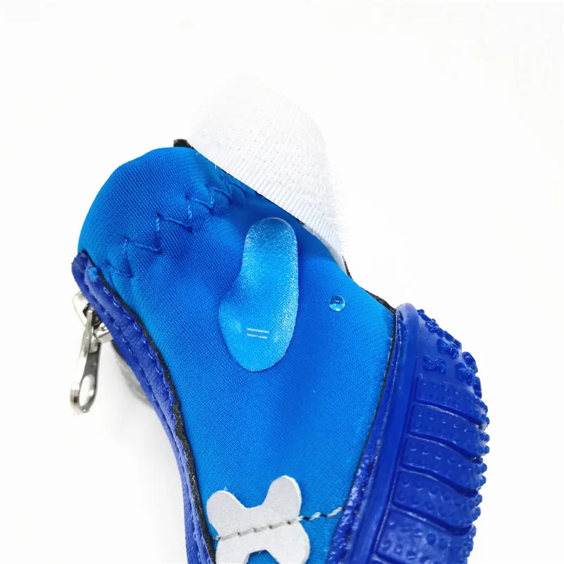 GLORIOUS KEK Waterproof Dog Shoes Autumn/Winter Pet Boots Reflective No-Slip for Small Dogs Fleece Liner Soft Sole | Дом и сад