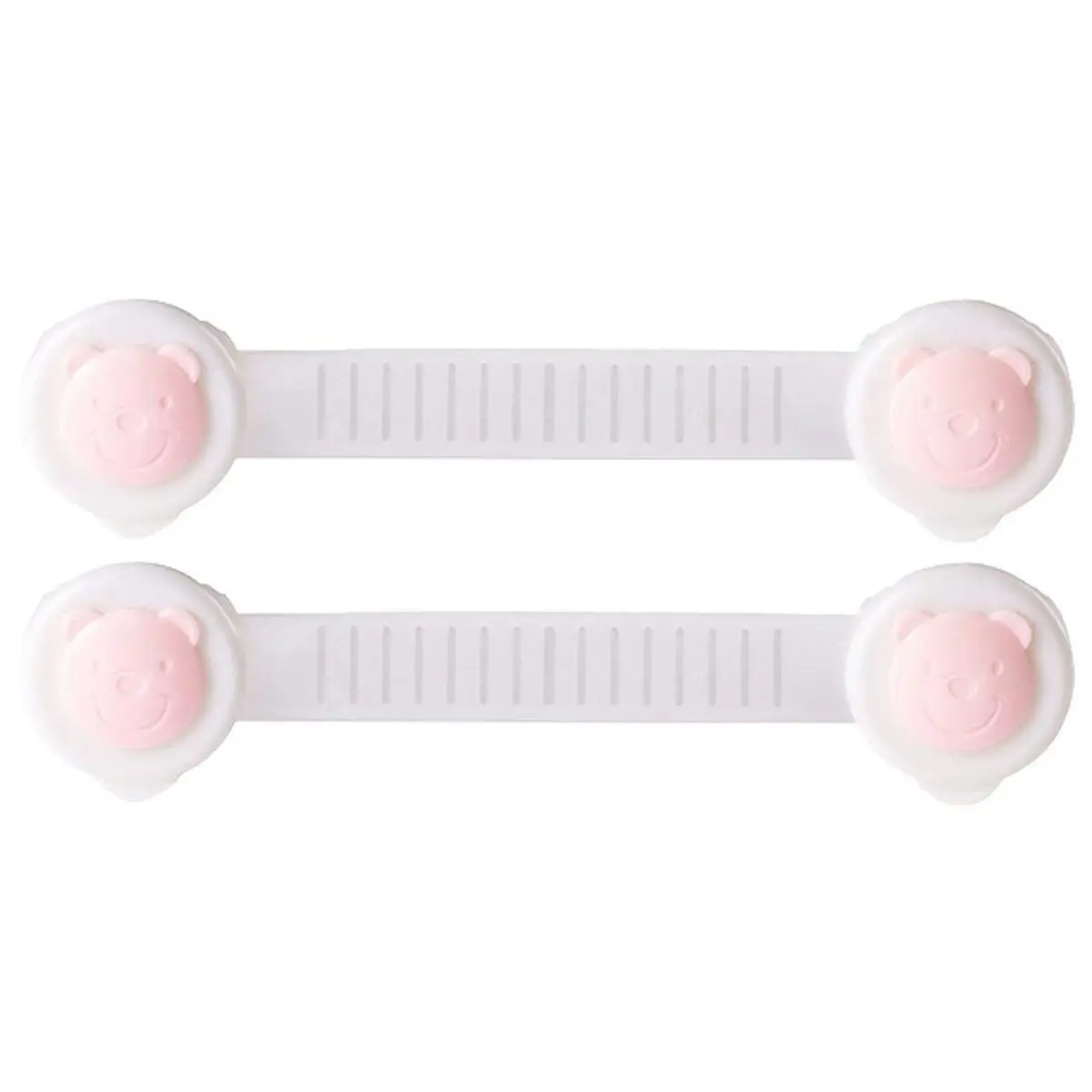 10x Child Kid Baby Safety Locks Cabinet Door Fridge Drawer Cupboard Adhesive Lock Latch Bear Anti-grip Refrigerator Lock-pink |